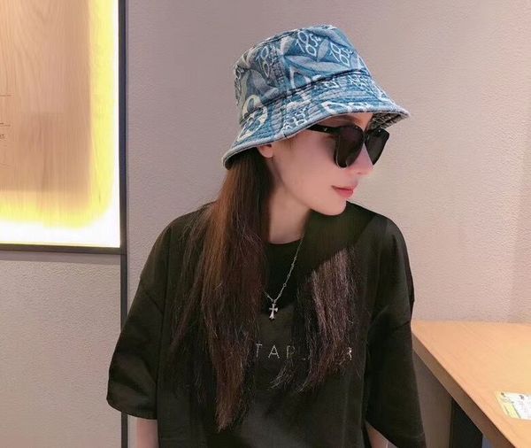 

bucket hat cap beanie for mens woman casquette hats highly quality 07, Blue;gray