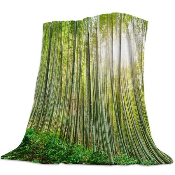 

bamboo forest green throw одеяло soft удобный бархатные плюшевые одеяло теплый sheets диван-кровать