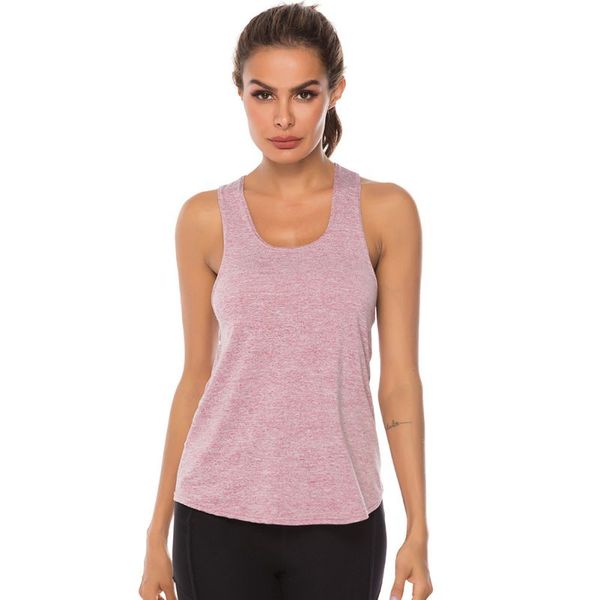 

women sports fitness tanks quick drying comfort breathable ladies vest solid loose sports vest outdoor running rk, White