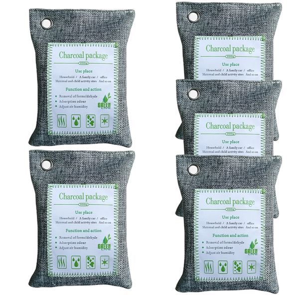 

5 шт фильтрующего bag 200g bamboo угль освежитель очиститель запах remover другой уборка организация