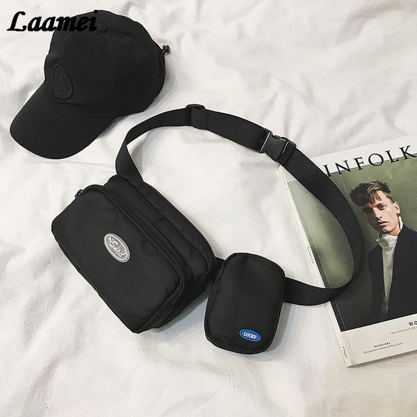 

женщины мужчины сумка талии обновления повседневная функциональных деньги телефон ремень мешок черный для boygirl холст пояс хип фанни