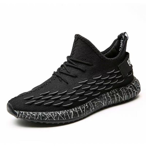 

spring 2019 new coconut casual sports shoes breathable black shoes men take the trend running shoes