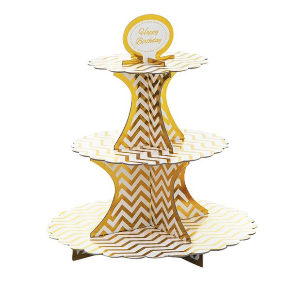 

diy 1 set blue 3 tier kids birthday supplies cardboard cupcake paper stand plates party cake holder party decoration 2020