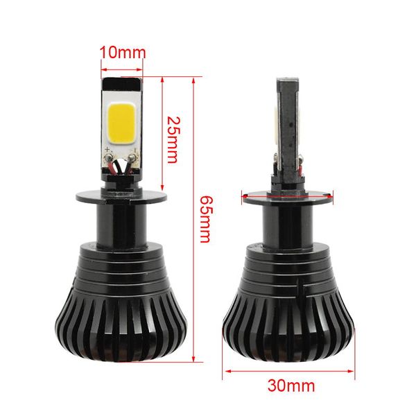 

2pc car bulb light lamps led 80w h8 h9 h11 9005 hb3 9006 hb4 h27 880 881 fog driving white blue golden dual color 12v flash