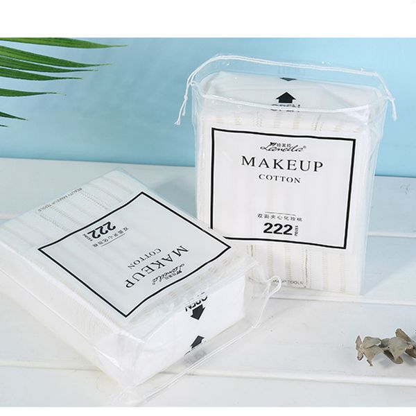 

222pcs cotton pads non-woven thickened sandwich cleansing cotton bag makeup nail makeup tools p0902