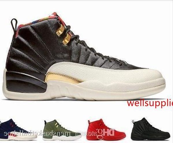 

12s cny chinese new year 2019 winterized wntr gym red michigan mens basketball shoes jumpman 12 taxi flu game gamma blue sports sneaker