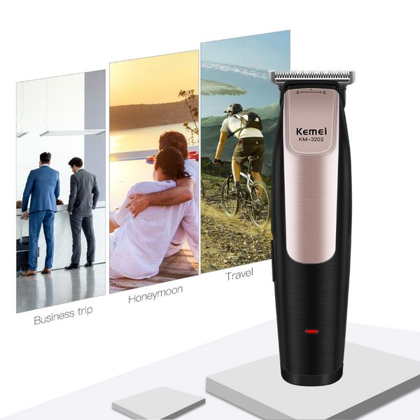 

kemei trimmer hair clipper beard full body hair shaver machine shaver clipper km-3202 usb charge haircut sweet07 yvhwr
