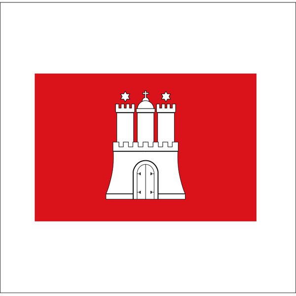

90*150cm germany states flag of hamburg 3*5ft polyester flag banner decoration flying indoor and outdoor flag festive gifts