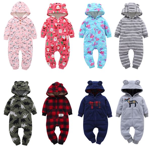 

winter baby romper for boy girl clothes newborn bebes pajamas jumpsuit warm infant climbing clothing roupas de recem nascido, Blue