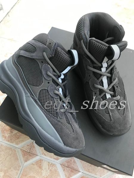 

new season 6 desert rat boot 6s graphite black military star men seankers kanye west running shoes trainers chaussures mens designer boots
