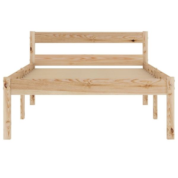 

solid pine wood bed frame 100x200 cm bedroom furniture