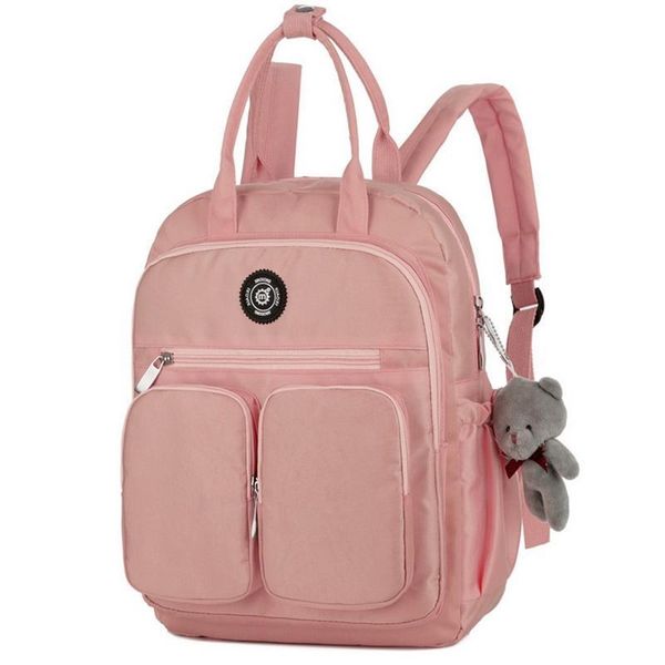 

monerffi woman backpack waterproof nylon soft handle solid multi-pocket travel zipper mochila feminina sac a dos school bags