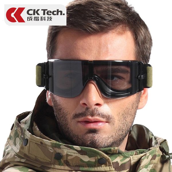 

ck tech. gafas militares airsoft paintball engranaje táctico seguridad google caza al aire libre tiro gafas de protección del ejército