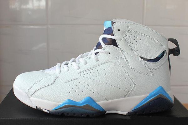 

new hight sneakers 2019 7 vii basketball shoes high cut men blue white prynne university 7s qz8563