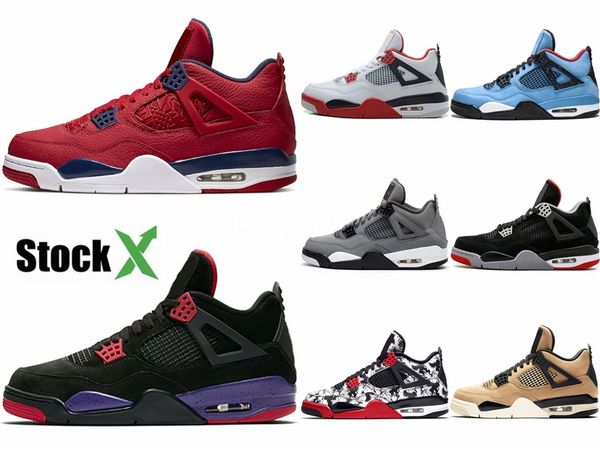 

new bred 4s men basketball shoes 4 what the fiba fire silt red cool grey black cat royalty mens trainers athletic sports sneakers #332