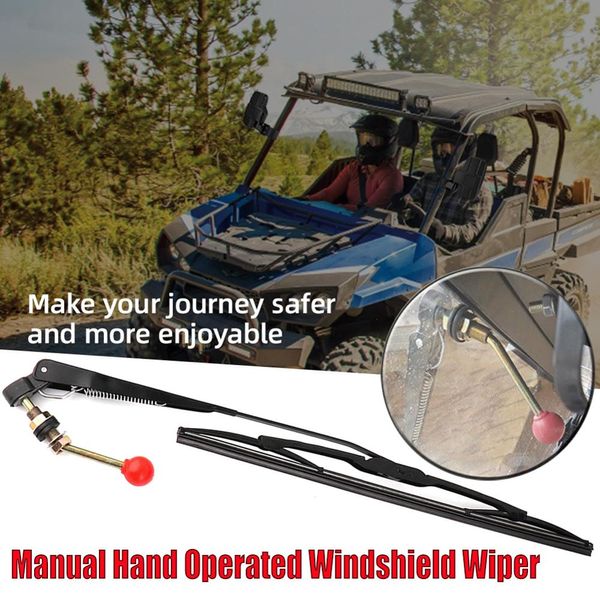 

plastic windscreen wiper blade for polaris rzr 900 1000 utv atv universal manual hand operated windshield wiper