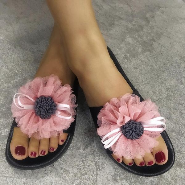 

women's ladies fashion casual floral open toe outdoor slippers beach shoes
