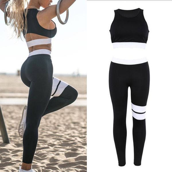 

women tracksuit yoga set sports suit leggings breathable for running fitness jt-drop ship, White;red