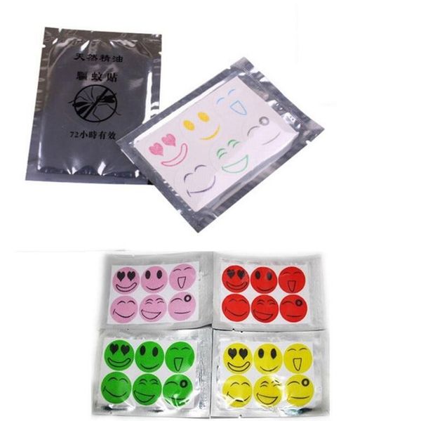 

dhl anti mosquito repeller sticker cute smiling face mosquito pest repellent patch type drive midge mosquito killer