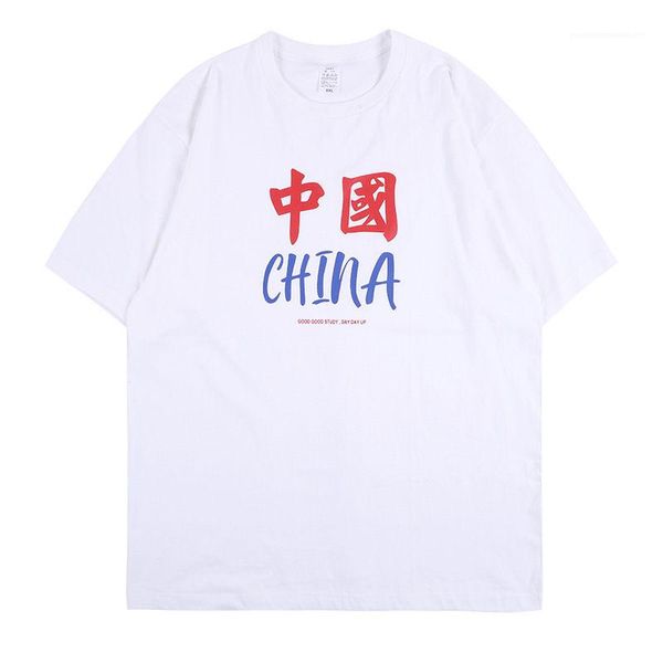 

цвет круглый вырез пары китай печатные тройники свободные мужские женские футболки летние мужские женские печатные футболки твердые, White;black