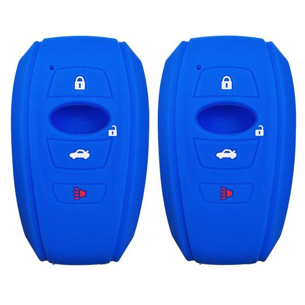 

2pcs case portable car accessories remote control anti scratch soft silicon 4 buttons key fob cover shell protection for