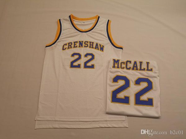 

Quincy McCall 22 Crenshaw High School Basketball Jersey Men