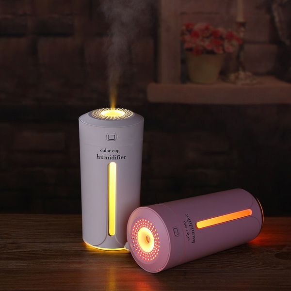 

car air purifier led aroma diffuser portable silent humidifier ultrasonic mini usb nebulizer color cup car air freshener