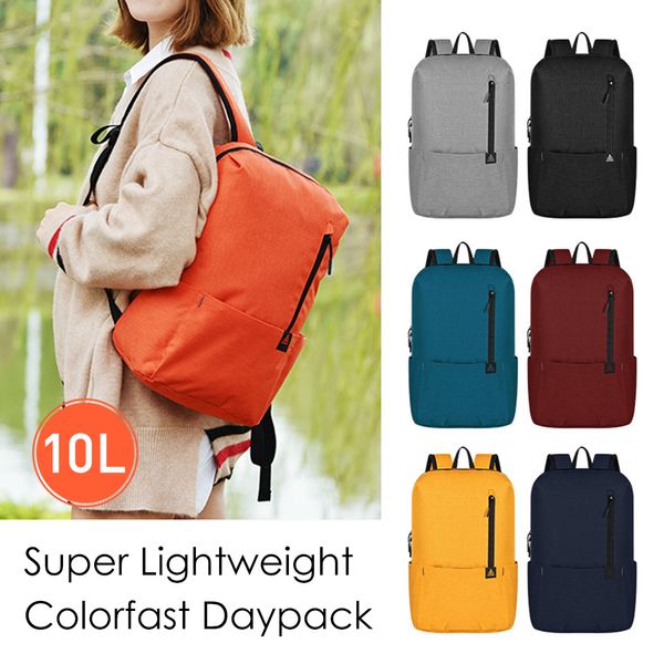 

10l superior polyester super lightweight outdoor sports bag camping hiking outing shoulder bag pack water resistant daypack