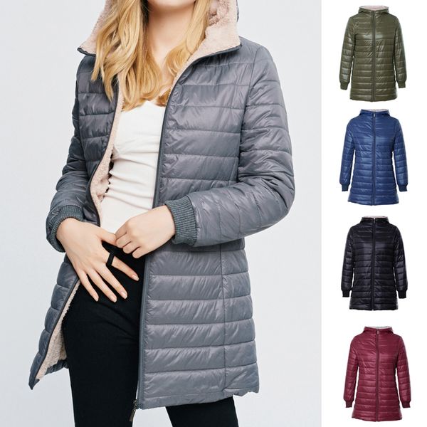 

vertvie winter warm parkas velvet coats lamb fleece hooded jumper jackets hoody jackets outdoor hiking outwear sports coat, Blue;black