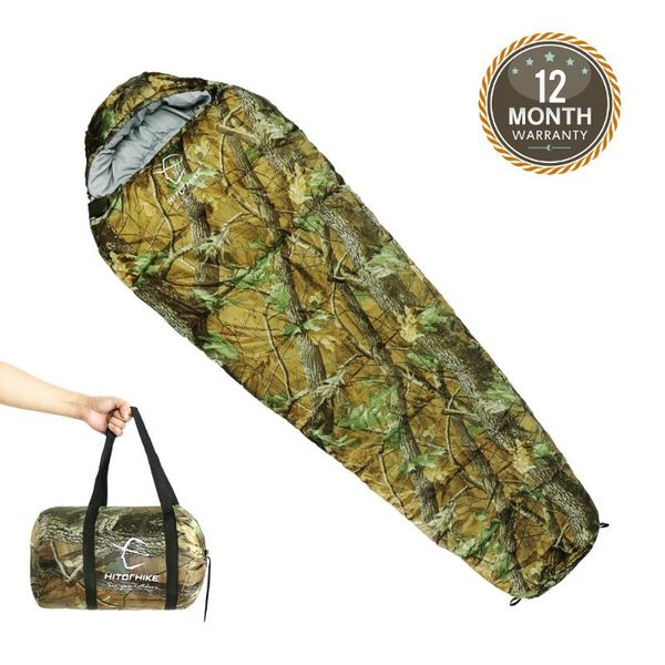 

outdoor sleeping bag mummy ultra light portable camping hiking bags sleeping bags 3 seasons 1.5kg lazy bag new arrival