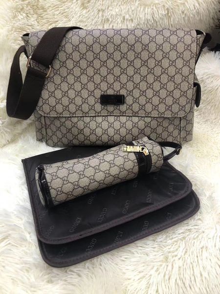 

baby nursing diaper bags fashion baby bebe mommy bag 3pcs sets bag+change mat+bottler holder