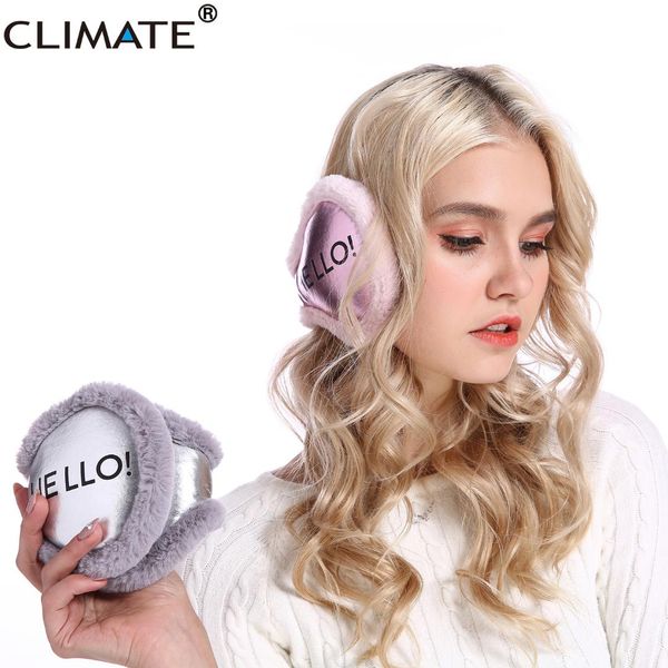 

climate women earmuffs pu winter folding ear warmer cover fold muff cool army warm ear muff pu blank muffs for men women, Blue;gray
