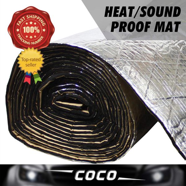 

car styling trunk boot cargo 6mm thick heat killer sound insulation muffler shield mat hatch back sedan noise deadener