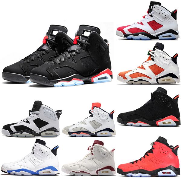 

6 6s mens basketball shoes man unc black cat infrared sports blue maroon olympic alternate hare oreo angry bull sports sneakers