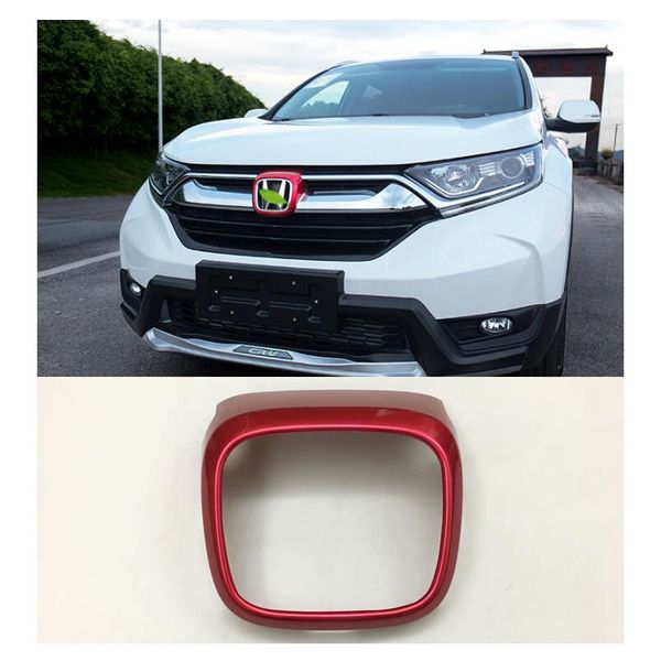 Red Chrome Front Grille Grill Emblem Frame Cover Trim For Honda Cr V Crv 2015 2018 Cool Accessories For Cars Interior Cool Accessories For Your Car