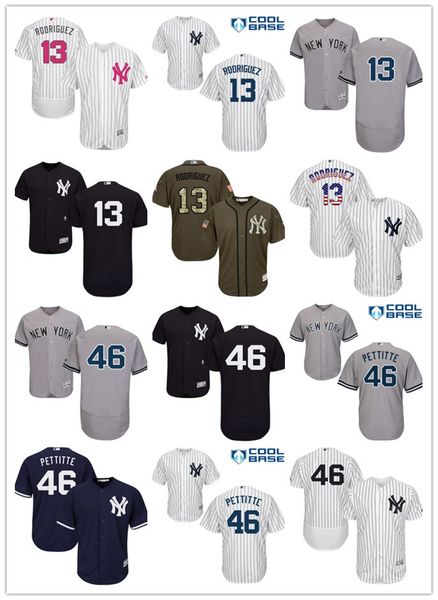 

2019 new 13 alex rodriguez 46 andy pettitte men women youth men 039 ba eball jer ey maje tic titched profe ional york yankee