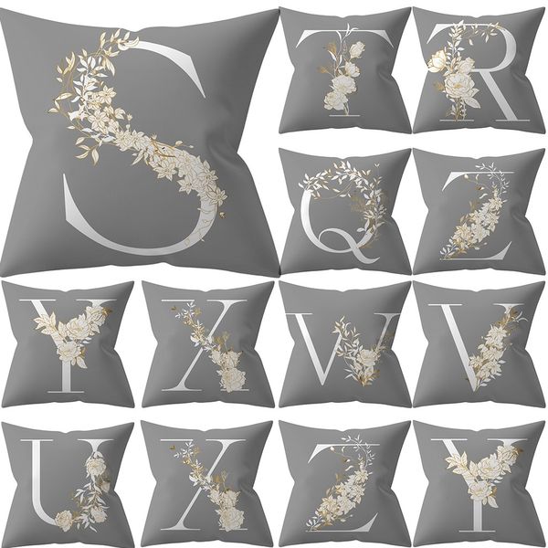 

45x45 cm kinder zimmer dekoration brief kissen englisch alphabet pillowcases household accessories new arrivals selling pillow case