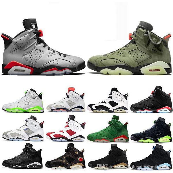 

original jumpmans x 6 medium olive 6s men basketball shoes yellow cactus jacks unc reflective bugs sports cushion sneakers