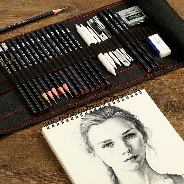 

gift sets sketch pencil set charcoal full of student entry tools painting professional beginner drawing art supplies