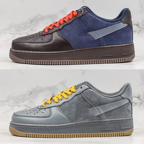 

2020 new one 1 running shoes for men gery black blue mens trainer wheat dunk 1 sports sneakers outdoor shoes 40-44, White;red