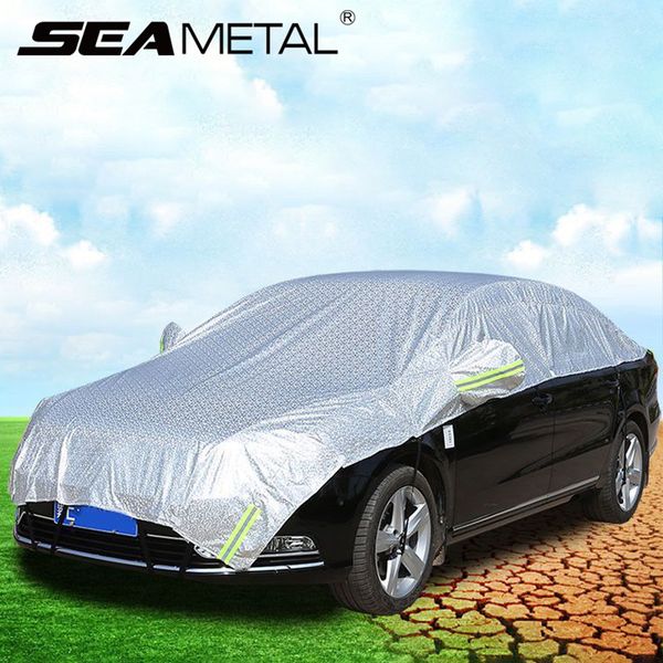 

car covers reflective strip waterproof car cover suv auto shade outdoor dust rain warning strip protection universal accessories