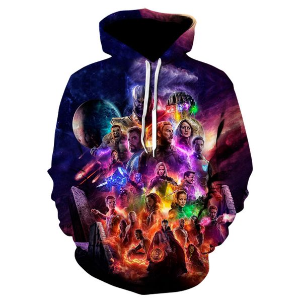 

tunsechy 2019 ultimate game quantum kingdom cosplay costume 3d sweatshirt men's and women's hoodies, Black