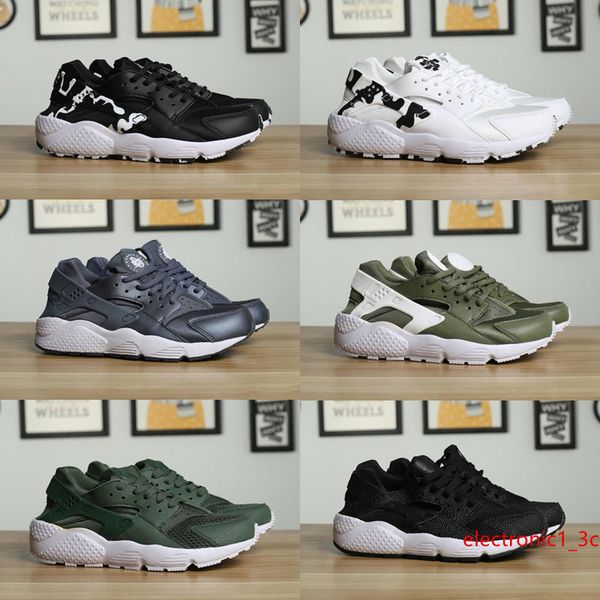 

высокое качество классический huarache повседневная обувь для мужчин женщины black gold тройной huarach 1 huraches повседневная обувь 36-45