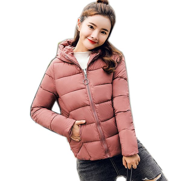 

2019 new arrival winter jacket women hooded with fur fashion parka warm thicken outwear female coat short parkas, Tan;black