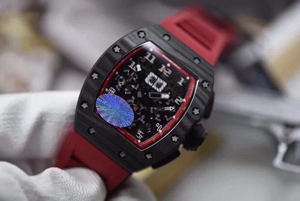 

mens basel world kv date n mens watch eta 7750 full forged carbon case chronograph automatic men sport wristwatches, Slivery;brown