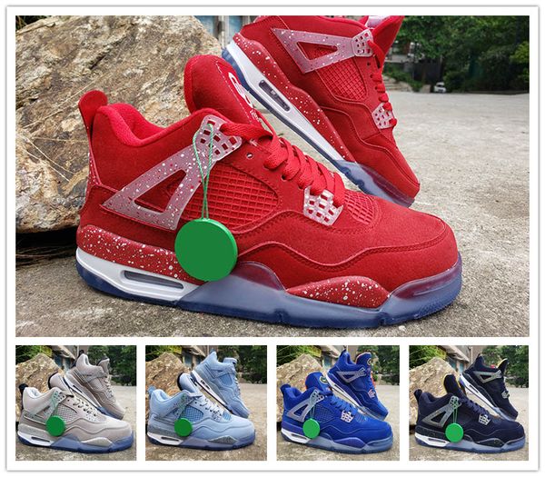 

4 unc georgetown florida gators pe men basketball shoes trainer 4s oklahoma sooners red powder blue mens sport sneakers