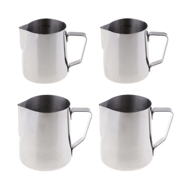 

4pcs stainless steel candle making pitcher, diy candles craft tools, candle make pouring pot (500ml, 300ml