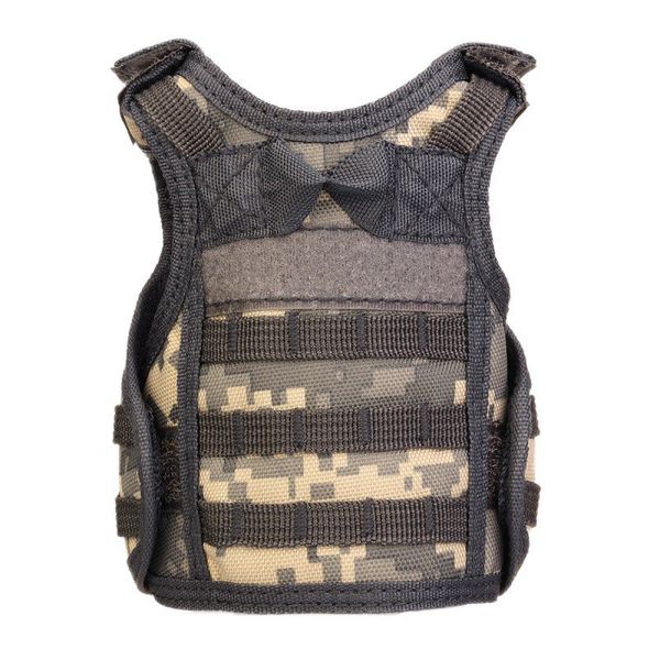

mini molle vest mini vest beer bottle set personalized bottle can drink set ktv bar decoration insulation anti-icing, Black
