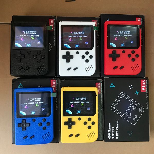 

mini handheld game console portable retro 8 bit 400-in-1 fc games av line to tv video gaming players for kids birthday christmas gift