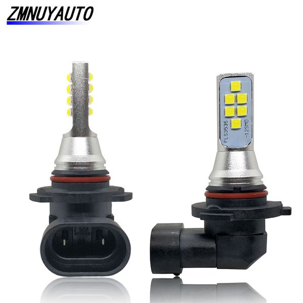 

2pcs hb4 led hb3 9005 led bulb car fog light 12smd 1400lm daytime running lights 6000k white 12v 24v auto lamp bulbs